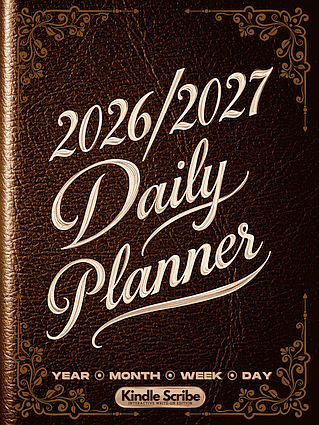 2026/2027 Daily Planner for Kindle Scribe
